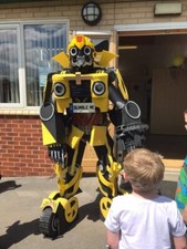 Bumble Bee transformer cosplay mascot