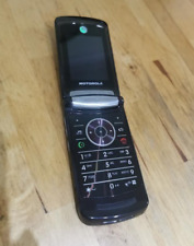 Retro Black Vintage Motorola RAZR V8 On the ORANGE Network Mobile Flip Phone