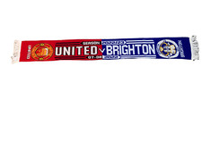 MANCHESTER UNITED V BRIGHTON AND HOVE ALBION FOOTBALL SCARF