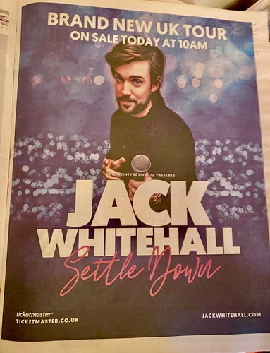 Jack whitehall live tour - live, ad