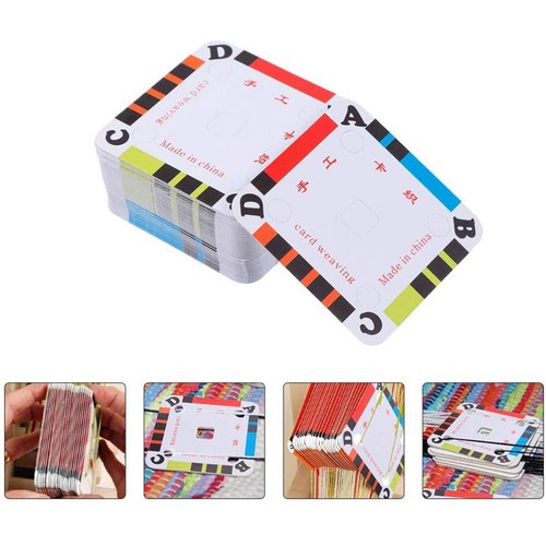 100 piece handy weaving - weaving, cards