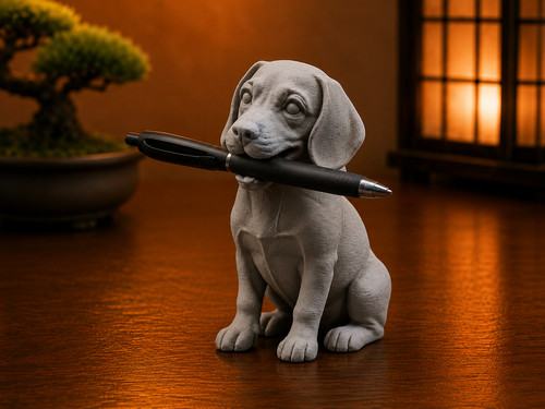 Cute beagle dog pen holder - beagle,
