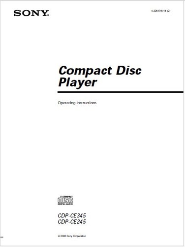 Sony cdp ce345 - sony, /