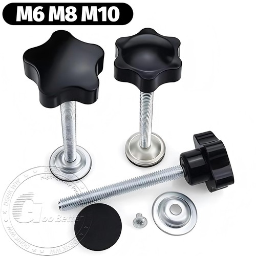 M10 plastic star knob - m6,