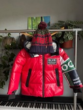 Winter bundle Gulliver coat jacket 122 cm 6-7 y o Timberland hat