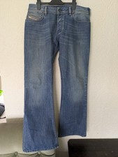 Men's Diesel 'Zathan' Bootcut Jeans Blue Denim W 34" L 32" 008AT - VGC