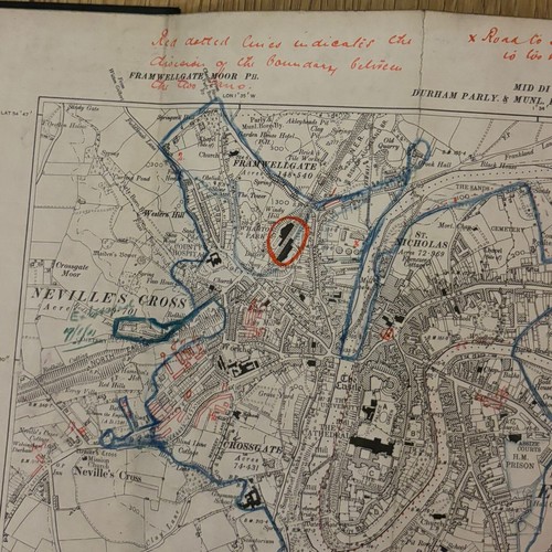 Ner durham map 1898 railway - durham,