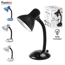 Desk Lamp Flexi Neck Table Desk Reading Lamp With Bulb Home Office Study Light