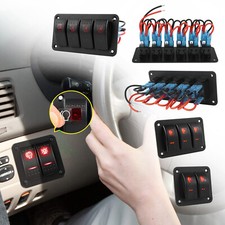 Waterproof 2/3/4/5/6 Gang Red