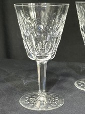 Six Waterford Ashling Cut Claret Wine Glasses 