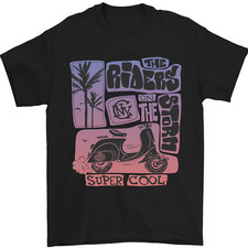 Scooter the Riders on the Storm Motorbike Mens T-Shirt 100% Cotton