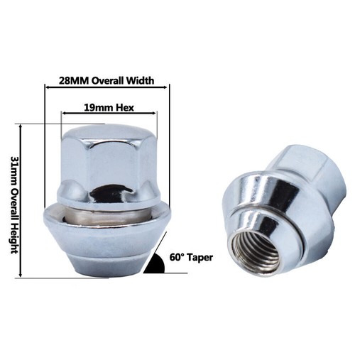20x alloy wheel nuts bolt - 20x,