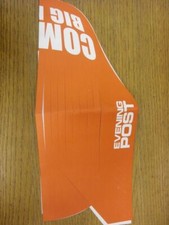 1998/1999 Nottingham Forest: Evening Post Paper Hat - Come On Big Ron!  (folded,