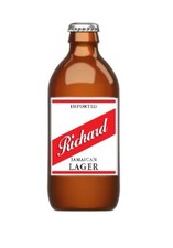 4 X PERSONALISED RED STRIPE