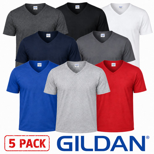 Pack gildan neck t - gildan, v-neck