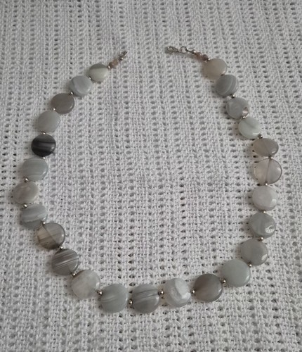 Stone necklace 925 sterling - stone,