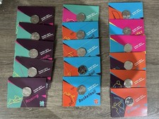 Huge Joblot Of Uncirculated Olympic 50p Coins In Cards.