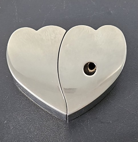 Vintage silver heart pen - heart,