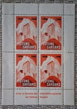 Swiss stamps festung - -, sargans