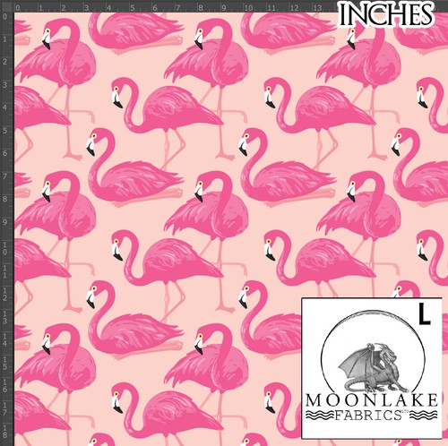 Pink flamingo repeat 100 - pink, 100%