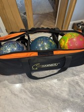 3 Bowling Balls With Hammer