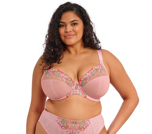Elomi aerith plunge bra - elomi, rose