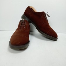 Solovair Hanover Brown Suede Cap-Toe Oxford Shoes UK 9 F Made in England