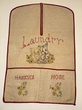 Vintage Cotton Laundry Bag 50s