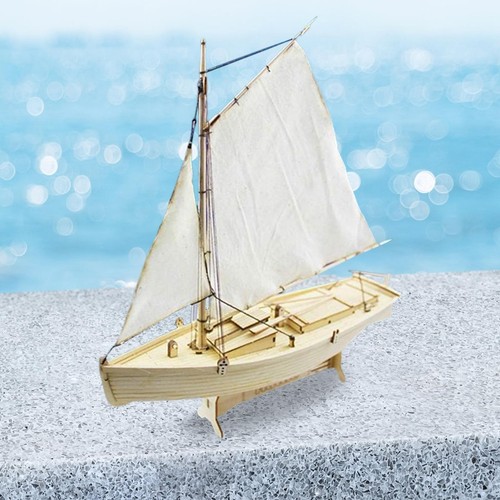 Wooden sailboat model - sailboat,