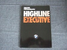 BMW BROCHURE 735i 745i HIGHLINE + EXECUTIVE EQUIPMENT · 2/1985
