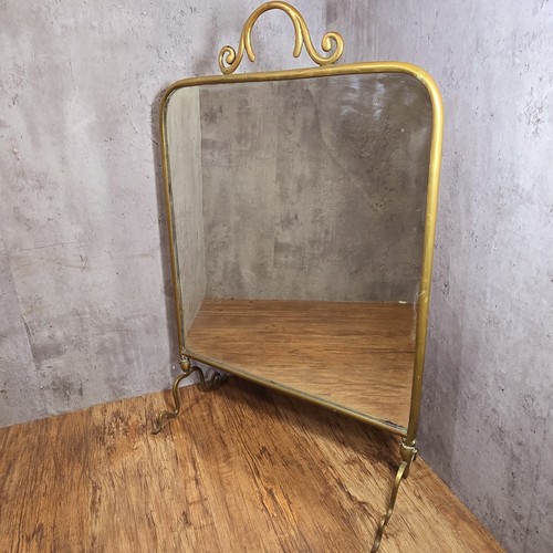 Antique mirror gold brass - antique,