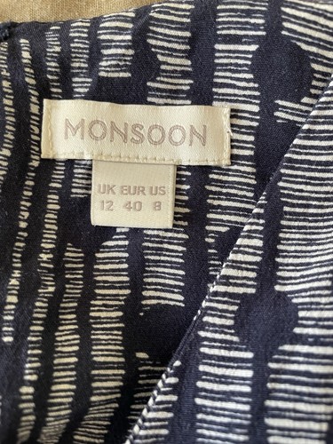 Monsoon blue white trouser - monsoon,