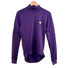 Rapha Peace Race Cycling Jersey Size M Wool Blend Detachable Arm Warmers Purple