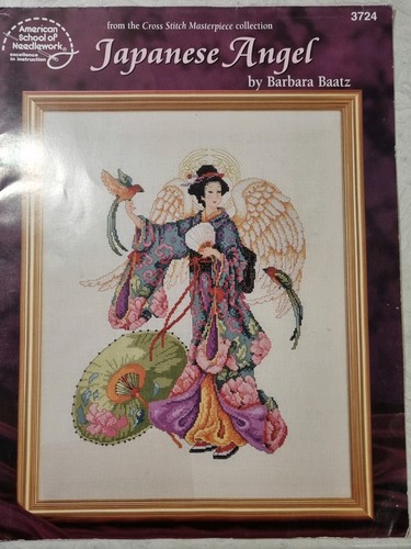 Japanese angel cross stitch - japanese,
