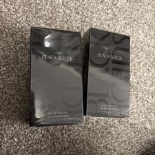 Avon Mens Black Suede EDT X2