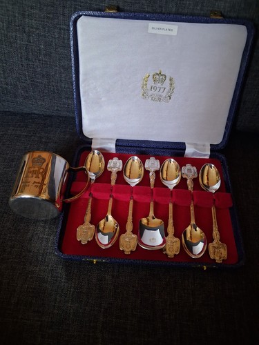 Retro 1977 silver plated - plated, set
