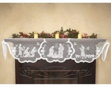White Lace Stove Cover