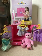 New Build A Bear Disney Princess Bear Ariel Jasmine Rapunzel Wardrobe Bundle