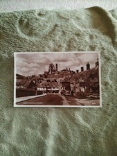 Vintage RPPC Postcard Corfe Castle Posted 1955