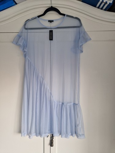 River island sheer blue dress - sheer,