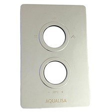Aqualisa 910982 Sdcv Reverse Graphic Rectangular Wallplate (Dual Outlet)