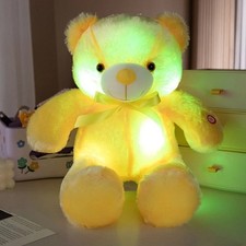 Colorful Glowing Bear Plush