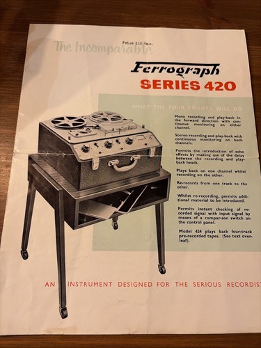 Ferrograph series 420 quad - 420, +