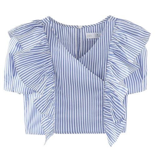 Zara girls ruffled striped - zara,