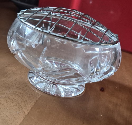 Cut glass crystal rose - cut,