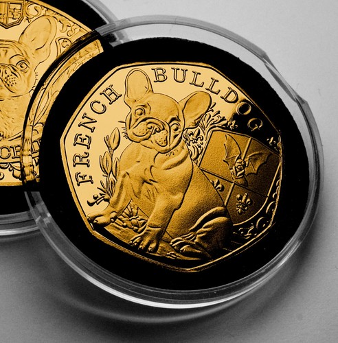 French bulldog 24ct - bulldog, gold