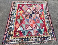 A CHARMIN OLD HANDMADE TRADITIONAL ORIENTAL WOOL ON COTTON RUG(162 x 135 cm)*