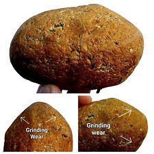 Prehistoric British Neolithic to Iron Age Polished Flint  Saddle Quern Stone 