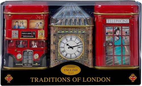 London mini tea tin triple - tea,