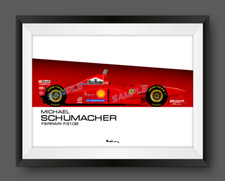 Michael Schumacher Ferrari F310B 1997 Eddie Irvine F1 Print - Scuderia GP